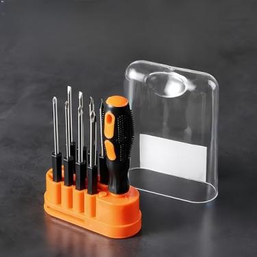 Imagem de Conjunto de chaves de fenda 8 em 1, kit de ferramentas de reparo multifuncional portátil com chave de fenda magnética ajustável para óculos, relógios, telefones, laptops, computadores e manutenção de
