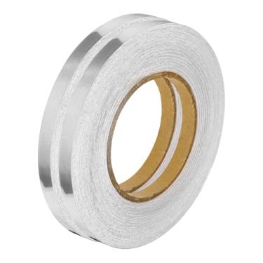 Imagem de Generic 2 peças de azulejos prateados fita espelhada metálica 1 cm x 164 pés PVC autoadesivo decoração piso parede costura adesivo impermeável lacuna fita para cozinha banheiro armário