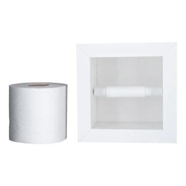 Imagem de 2X 1 X Porta Papel Higiênico/Papeleira Porcelanato 15X15X11