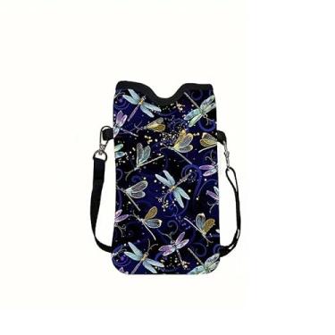 Imagem de Mini bolsa de libélula, bolsa transversal leve para celular com alça, capa transversal à prova d'água para celular, bolsa cruzada de ombro para viagens, presentes de aniversário para mulheres amigas