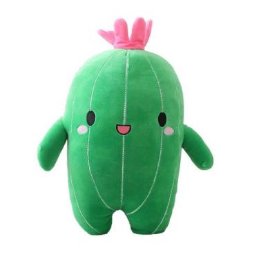 Imagem de Boneca de brinquedo de pelúcia Cactus Cartoon Style verde 40cm para cr