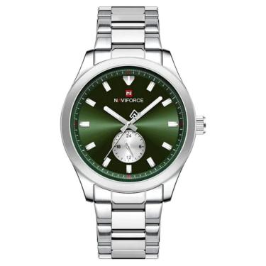 Imagem de Relógio Masculino De Quartzo Esportivo Com Cronógrafo Em Aço Inoxidavel Impermeavel Verde