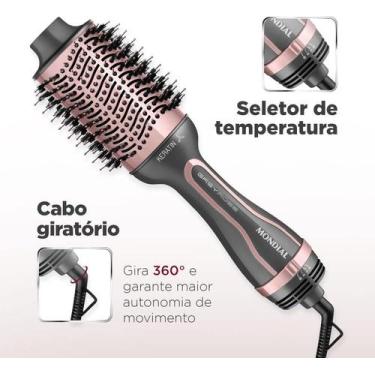 Imagem de Escova Secadora Grey Rose Keratin ES11 Bivolt - Mondial, Bivolt