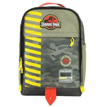 Imagem de Bioworld Mochila com logotipo Jurassic Park 40,6 cm Tan & Camo