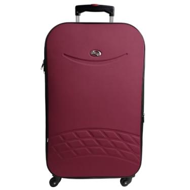 Imagem de Mala de viagem 28Kg Giratória 360° com zíper Expansivo Forrada e Resistente (Vinho)