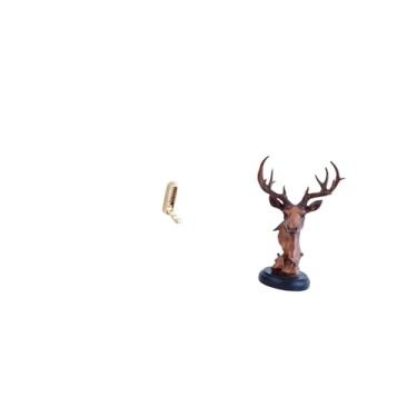 Imagem de Fenteer Organizador de Parede Dobrável com Gancho Decorativo em Formato de Cabeça de Veado, Ideal para Pendurar Casacos E Toalhas, Perfeito para Banheiro, Arm