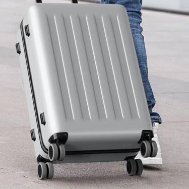 Imagem de Pacote com 8 capas para rodas de bagagem, capas protetoras de silicone para a maioria das 8 malas de rodas giratórias ou rodízios de cadeira de escritório, duráveis, silenciosas e com absorção de