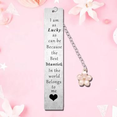 Imagem de Marcador de livro de tia para tia da sobrinha, sobrinho, presente de dia das mães, presente de Natal e aniversário para tia
