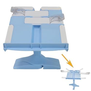 Imagem de Suporte para livros infantis, laptop ajustável para mesa, base grossa, suporte dobrável para laptop, suportes portáteis para livros, iPad, computadores, notebooks, receitas, partituras musicais