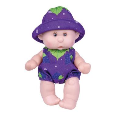 Imagem de Boneca Bebê Coleção Fruity Baby Com Cheirinho Frutas Uva - Super Toys 