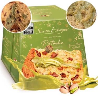 Imagem de PANETTONE PISTACHE CHOCOTTONE GOTAS CHOCOLATE RECHEADO 500 GRAMAS NATA