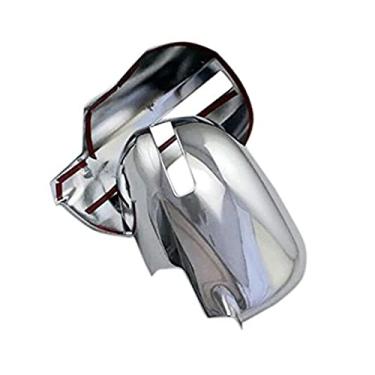 Imagem de Bishop Tate Espelho retrovisor externo cromado para decoração de porta lateral acessórios de carro ABS 2 peças para Mitsubishi RVR 2016-2020 (serve apenas para o espelho com luz trun)