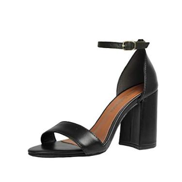 Imagem de Sandália Salto Alto Grosso Luiza Sobreira Preta Mod. 2062