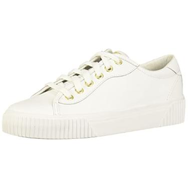 Imagem de Keds Tênis feminino Crew Kick Alto, Couro branco, 5