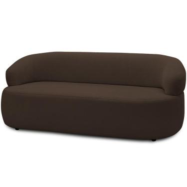 Imagem de Sofá 2 Lugares Orgânico Sala De Estar Living 140cm Carmen F04 Veludo Marrom - Lyam Decor