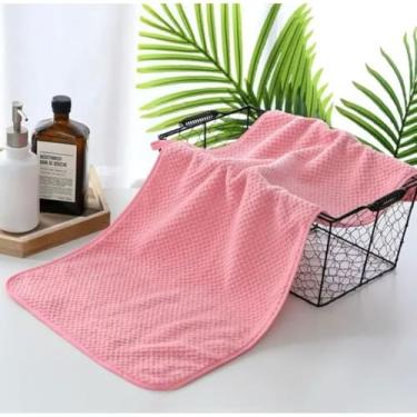 Imagem de Toalha de Banho Grande 140x70cm Microfibra Seca Rápido – Academia Praia e Viagem Alta Absorção (salmao)