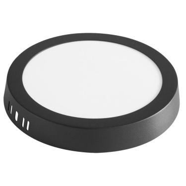 Imagem de Plafon Led Tramontina Redondo De Sobrepor Preto 12 W 6500 K Luz Branca,