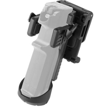 Imagem de Suporte de spray de pimenta de aço de plástico leve com clipe traseiro removível, coldre de spray de liberação rápida, bolsa de transporte ajustável para cinto de trabalho e colete Molle