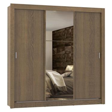 Imagem de Guarda Roupa Lyon Plus 3 Portas com 1 Espelho Rustic Madesa