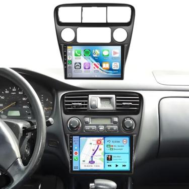 Imagem de Estéreo automotivo 4G + 64G para Honda Accord 6º rádio 1998-2003, carplay sem fio, Android Auto, tela sensível ao toque IPS de 9 polegadas 1280 x 720P, DSP 32EQ, 5.0 Bluetooth, câmera de backup AHD
