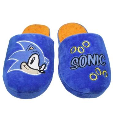 Imagem de Chinelo de Quarto Pantufa Oficial Sonic Speed Moda Geek (azul, BR, Adulto, Numérico, M, 36)