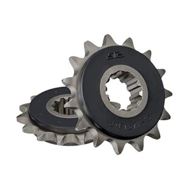 Imagem de JT Sprockets Roda dentada dianteira acolchoada de borracha com 15 dentes JTF1371.15RB