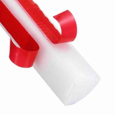 Imagem de HARFINGTON Acabamento de parede de molde redondo flexível 1/5.1 cm x 1/5.1 cm x 401.3 cm Tira de acabamento moldada com borda de borracha dobrável para canto de teto piso banheiro bancada, branca