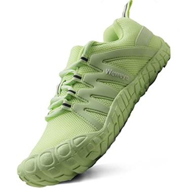 Imagem de Weweya Sapatos femininos descalços minimalistas para corrida e cross training, Verde, 40