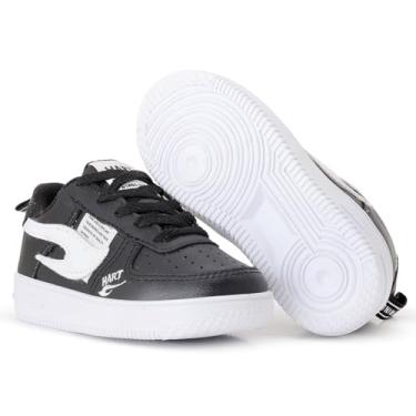 Imagem de Tenis Infantil Hart Star Masculino Feminino Calce Facil Tipo Leve (TM Preto, BR, Criança de 9 a 12 anos, Numérico, 27)