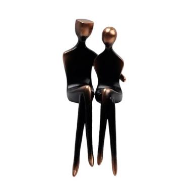 Imagem de IEUDNS Estatueta Colecionável de Casal Apaixonado para Decoração de Mesa, Armário Ou Prateleira Da Sala de Estar.