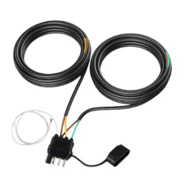 Imagem de Ysyqkn Elétrico para Reboque de 4 Pinos, 5 Fios E 7,9 Metros (26 Pés) com Cabo Revestido, Conexão de Substituição para Engate de Reboque E Luzes de F, Pvc, Tamanho real