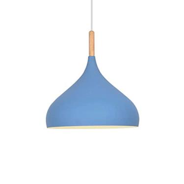 Imagem de CHENKUI Lustre de arte de ferro para sala de jantar com acabamento macaron abajur estilo simples luminária de pendurar retro industrial ajustável luz de suspensão base E27, para quarto estudo varanda