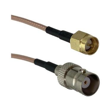 Imagem de Cabo Coaxial RF Pigtail Com Conector Crimp BNC Macho Para Fêmea RG58 R