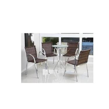 Imagem de Conjunto De Mesa P/jardim, Varanda, Piscina, Fibra Sintética - Sarah M