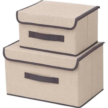 Imagem de Caixa Organizadora Multiuso, 100 Litros, PVC e Poliéster, 59x41x39cm, para Closets e Guarda-roupas