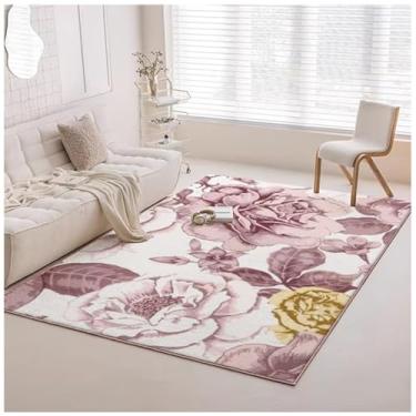 Imagem de SPXMQSS Tapete de área grande para sala de estar, tapete antiderrapante para quarto de dormir, lavável, resistente ao desgaste para sala de estar, quarto, sala de jantar, escritório D 200 x 300 cm