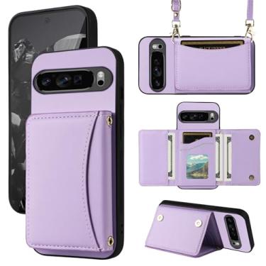 Imagem de Furiet Capa carteira para Google Pixel 10 Pro XL com alça transversal de couro premium porta-cartão à prova de choque resistente acessórios de corpo inteiro capa fina para celular Pixel10 10Pro