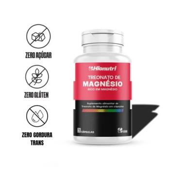 Imagem de 1 Treonato de magnésio 60 Cápsulas - Hionutri