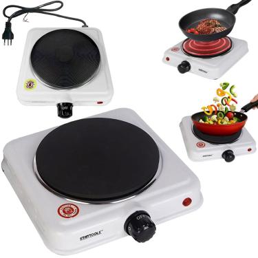 Imagem de Fogão Elétrico Indução Portátil 1000W | 1 Boca 5 Níveis De Temperatura | Design Compacto