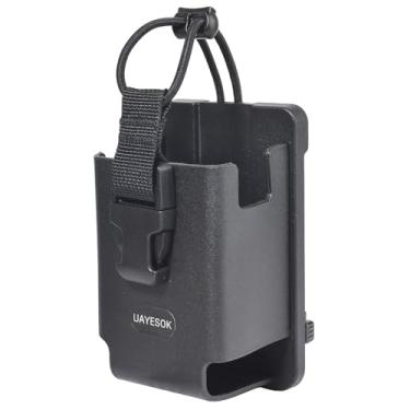 Imagem de UAYESOK TC-3H MOLLE & Duty Belt Bolsa coldre de rádio, estojo de transporte universal TPU policial colete tático para Baofeng uv-5r uv32 Kenwood Motorola apx6000 APX 8000, compacto e de liberação