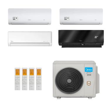 Imagem de Ar-Condicionado Multi Split Inverter Midea 42.000 (1x Evap HW 9.000 + 2x Evap HW 12.000 + 1x Evap HW 24.000) Quente/Frio 220V
