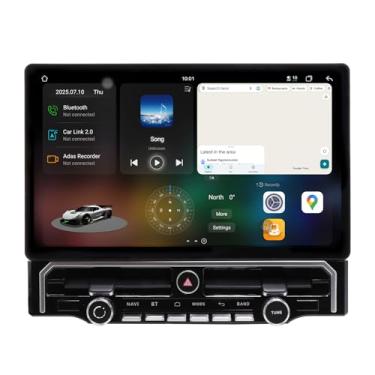 Imagem de Rádio estéreo de carro 6+128 de 15,6 polegadas para Toyota 4Runner 2010-2023 Android Navegação GPS IPS compatível com Carplay sem fio e Android Auto WiFi, DSP 4G, reprodutor de áudio multimídia