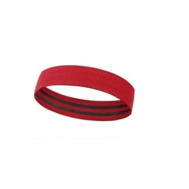 Imagem de Faixa Elástica de Exercício Hip Resistance Band, Vermelho e Preto, Poliéster e Látex, 40 x 8 cm, Resistência XL para Treino Funcional e Fortalecimento Muscular