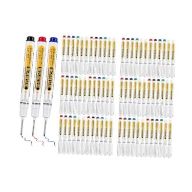 Imagem de Fancyes Conjunto de 75 Canetas Marcadoras para Furos Profundos com Ponta Longa, Ferramenta de Marcação para Carpinteiros, Ponta Longa para Desenho Técnico,