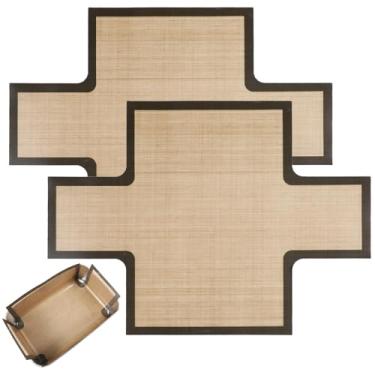 Imagem de 2 peças de forros de forma de pão reutilizáveis, tapete de pão de silicone antiaderente, tapete de cozimento de silicone, forro de forma de pão para formas de pão de 22 x 12 cm