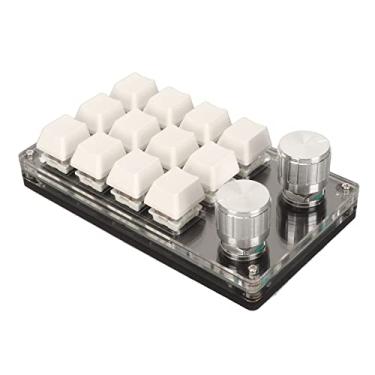 Imagem de Generic Teclado de Uma Mão, Mini Teclado Geral Programável DIY de 12 Teclas Com 2 Botões para PC (#12)