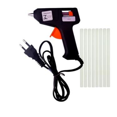 Imagem de Pistola de Cola Quente Com 10 Bastões 10W – Ideal para Artesanato, Reparos e DIY – Aquecimento Rápido e Precisão no Uso