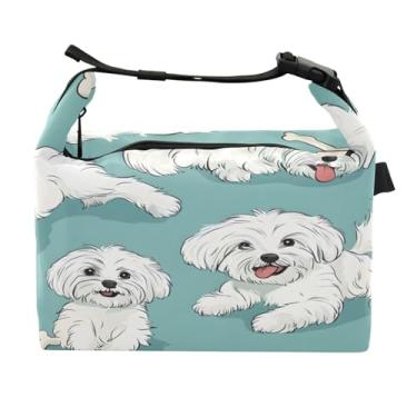 Imagem de STAYTOP Lancheira fofa para cães pequenos com fivela de alça, lancheira isolada para meninos e meninas, lancheira térmica para trabalho escolar