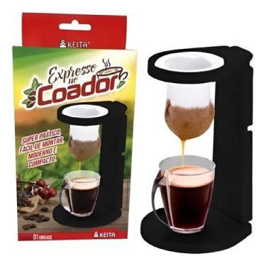 Imagem de Kit Coado Filtro Passador Pano + Suporte Expresso Café Copo - KEITA