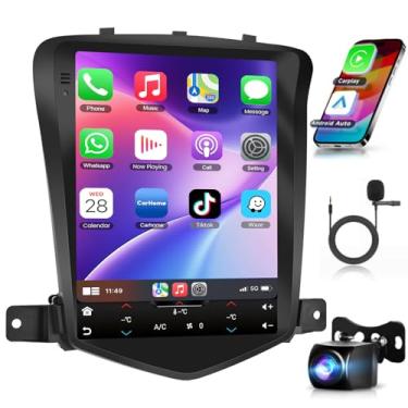 Imagem de Podofo Rádio 2G 64G para Chevy Cruze J300 2009-2014 carro estéreo com carplay sem fio Android Auto 9,7 polegadas vertical IPS tela sensível ao toque Bluetooth GPS WiFi FM/RDS câmera de backup SWC Link